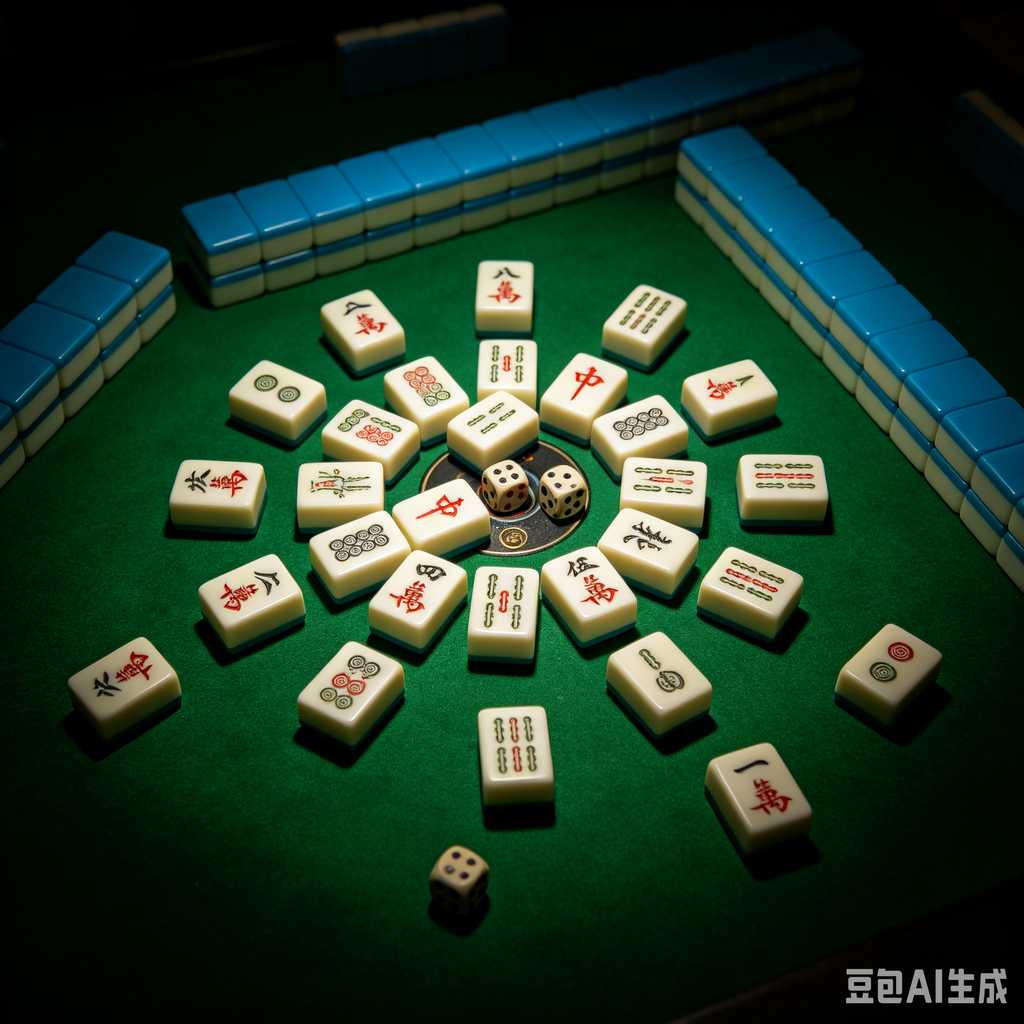 artistic mahjong tiles set